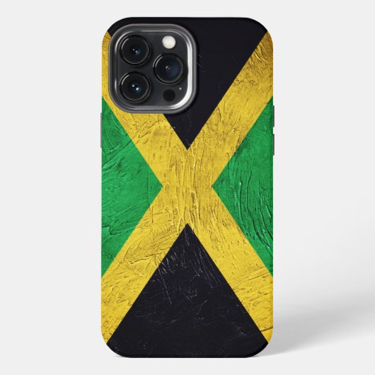 Etui iPhone 13 Pro Max Drapeau Jamaïcain (Verso)