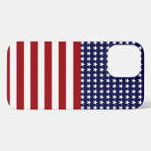Etui iPhone 13 Pro Max Drapeau patriotique américain inspiré (Verso Horizontal)