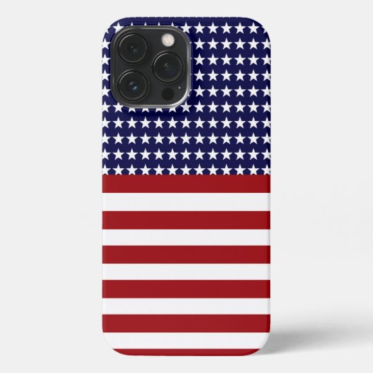 Etui iPhone 13 Pro Max Drapeau patriotique américain inspiré (Verso)