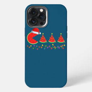 Etui iPhone 13 Pro Max Éclairage du Père Noël Pastèque Arbre de Noël Noël