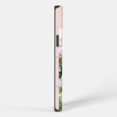 Etui iPhone 13 Pro Max Élégant monogramme Script 6 Photo Rose et Gris (Côté droit)