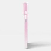 Etui iPhone 13 Pro Max Élégant Personnalisé Coton Clair Bonbon Pink Monog (Côté gauche)