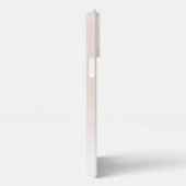 Etui iPhone 13 Pro Max Élégant sur mesure Monogramme ivoire neutre (Côté droit)