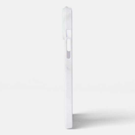 Etui iPhone 13 Pro Max Elegant White Marble  (Côté gauche)