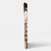 Etui iPhone 13 Pro Max Elégante aquarelle en terre cuite Floral Noir (Côté gauche)