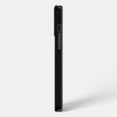 Etui iPhone 13 Pro Max Élégante initiales de monogramme noir (Côté gauche)