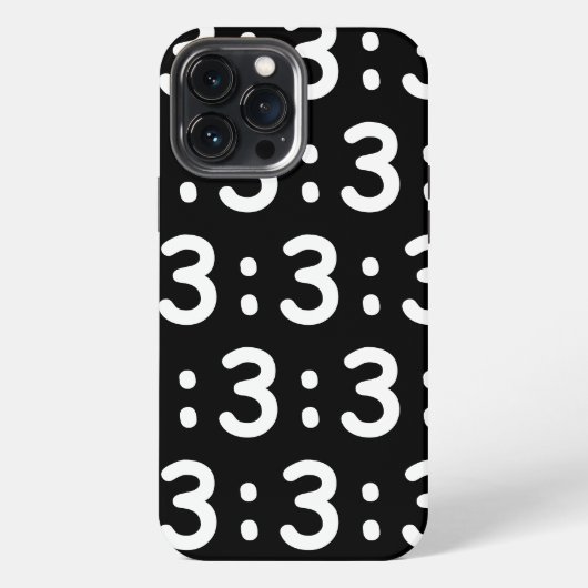 Etui iPhone 13 Pro Max Emoticon face chat : 3 coque iphone Coque-maté (Verso)