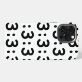 Etui iPhone 13 Pro Max Émoticône face chat : 3 (Verso Horizontal)