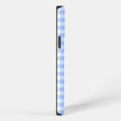 Etui iPhone 13 Pro Max en vichy bleu coque iphone (Côté droit)