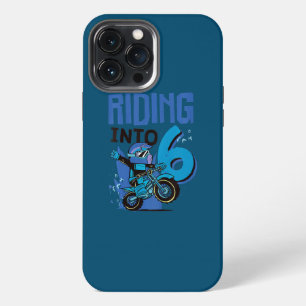 Etui iPhone 13 Pro Max Enfants Motocross roulant dans 6 Dirt Bike Motocro