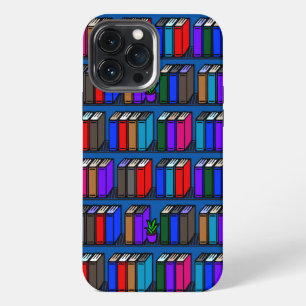 Etui iPhone 13 Pro Max Étagères de bibliothèque Little Library sarcelle