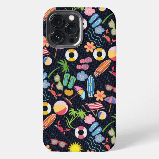 Etui iPhone 13 Pro Max Été 01.b.Fond noir (Verso)