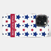 Etui iPhone 13 Pro Max Étoiles du drapeau américain (Verso Horizontal)