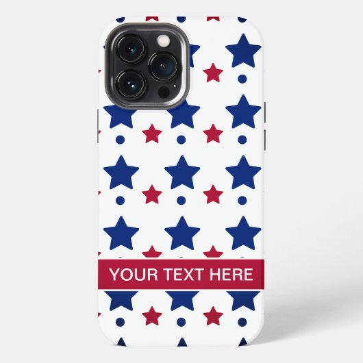 Etui iPhone 13 Pro Max Étoiles du drapeau américain (Verso)