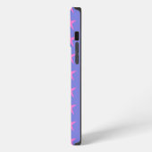 Etui iPhone 13 Pro Max Étoiles initiales violettes et roses (Côté gauche)