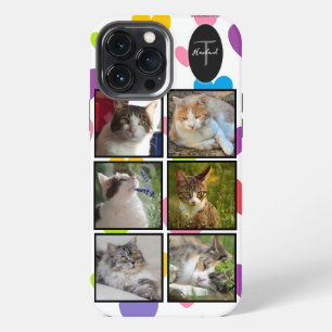 Etui iPhone 13 Pro Max Étui de téléphone cellulaire avec monogramme photo
