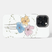 Etui iPhone 13 Pro Max Étui Fleurs Aquarelle Sauvage pour iPhone 13 Pro M (Verso Horizontal)