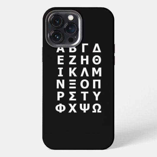 Etui iPhone 13 Pro Max Étui iPhone Case-Mate Alphabet Grec (Verso)