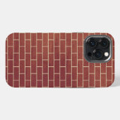 Etui iPhone 13 Pro Max Étui iPhone en Mur de Briques Marron (Verso Horizontal)