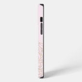 Etui iPhone 13 Pro Max Étui iPhone / iPad à fleurs roses (Côté gauche)