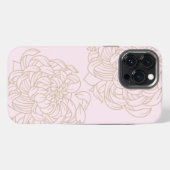 Etui iPhone 13 Pro Max Étui iPhone / iPad à fleurs roses (Verso Horizontal)
