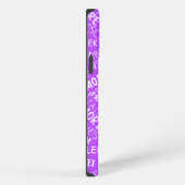 Etui iPhone 13 Pro Max Étui iPhone Love Text multilingue violet (Côté droit)