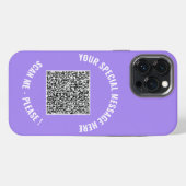 Etui iPhone 13 Pro Max Étui iPhone Message Spécial Code QR Cadeau (Verso Horizontal)