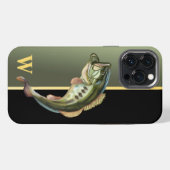 Etui iPhone 13 Pro Max Étui Monogramme pour iPhone Case-Mate pour Pêche à (Verso Horizontal)