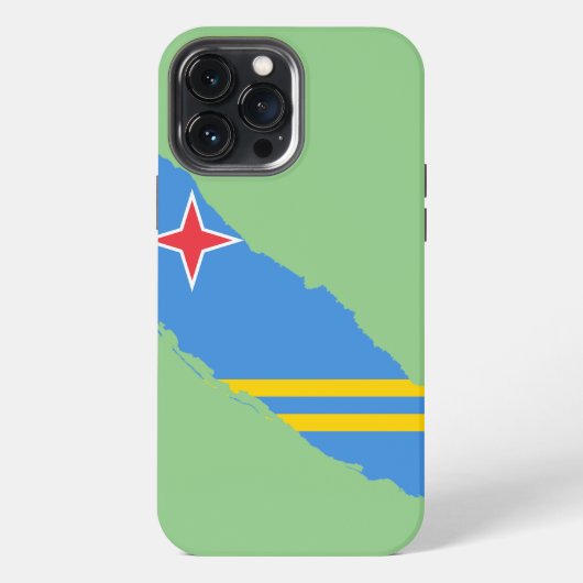 Etui iPhone 13 Pro Max Étui pour iPhone / iPad avec drapeau d'Aruba (Verso)
