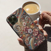 Etui iPhone 13 Pro Max Étui robuste Celestial Pomegranate Symphony