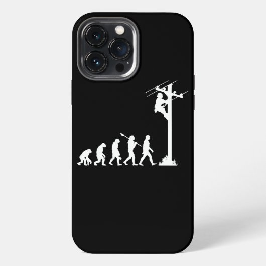 Etui iPhone 13 Pro Max évolution de lineman électricien lineman (Verso)