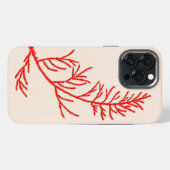 Etui iPhone 13 Pro Max Feuilles de cèdre sur un coque iphone (Verso Horizontal)