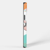 Etui iPhone 13 Pro Max Flamant rose côté piscine (Côté droit)