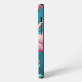 Etui iPhone 13 Pro Max Flamant rose Noël iPhone / coque ipad (Côté gauche)