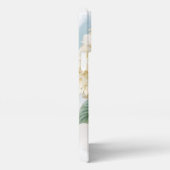 Etui iPhone 13 Pro Max Fleur de Hydrangea blanche à l'aquarelle délicate (Côté droit)