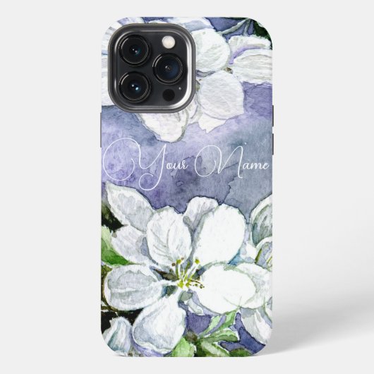 Etui iPhone 13 Pro Max Fleur de pommier (Verso)