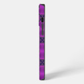 Etui iPhone 13 Pro Max Fleurs Artdeco dans le style rétro (Côté gauche)