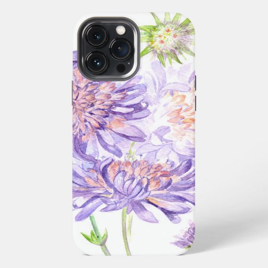 Etui iPhone 13 Pro Max fleurs de prairie (Verso)