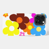 Etui iPhone 13 Pro Max Fleurs heureuses (Verso Horizontal)