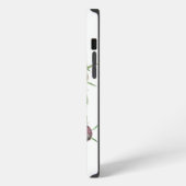 Etui iPhone 13 Pro Max Fleurs violettes de chardon (Côté gauche)