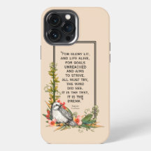Floral Bird coque iphone avec devis Sanderson