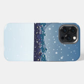 Etui iPhone 13 Pro Max Fond de nuit d'hiver (Verso Horizontal)