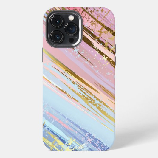 Etui iPhone 13 Pro Max Fond rose texturé (Verso)