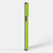 Etui iPhone 13 Pro Max Fond vert uni (Côté droit)