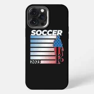 Etui iPhone 13 Pro Max Football Masculin Patriotique États-Unis 2023