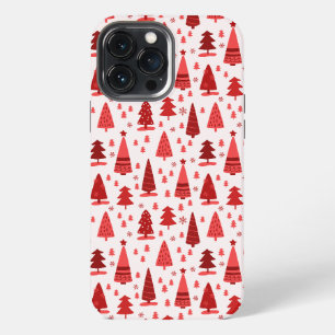 Etui iPhone 13 Pro Max Forêt minimaliste de Noël moderne