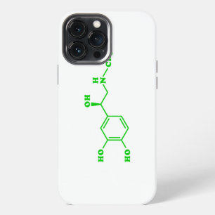 Etui iPhone 13 Pro Max Formule chimique moléculaire d'adrénaline