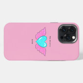Etui iPhone 13 Pro Max Fraise Rose (Verso Horizontal)
