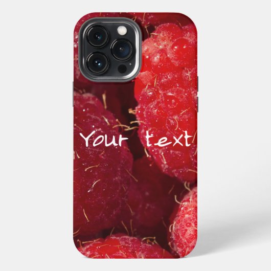 Etui iPhone 13 Pro Max Framboises Rouges Mûres (Verso)