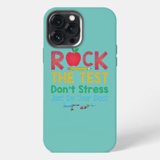 Etui iPhone 13 Pro Max Funny Teacher Rock The Test Don't Stress Just Do